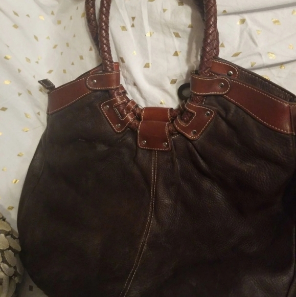 FOSSIL LEATHER HANDBAG 👜 - Picture 6 of 8
